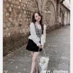 Sét áo dạ phối chân váy chữ a