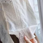 Sét áo doll nude viền ren  + short nâu
