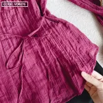 Sét áo hồng trễ vai tay loe + chân váy