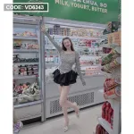 Sét áo lệch vai tag nơ tay 3 màu