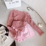 Sét áo lệch vai tag nơ tay 3 màu