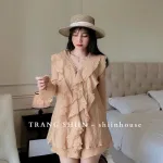Sét áo nâu bèo + short