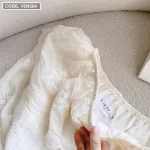 Sét áo nude bèo 1 bên tay + short trắng