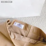 Sét áo nude kèm choàng cổ + chân váy nâu da