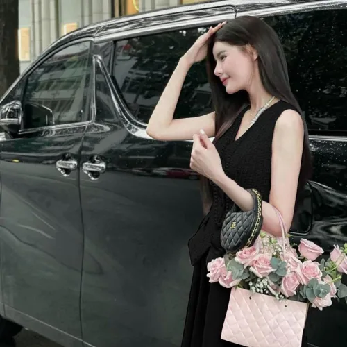 Sét áo vest bố + chân váy maxi dài
