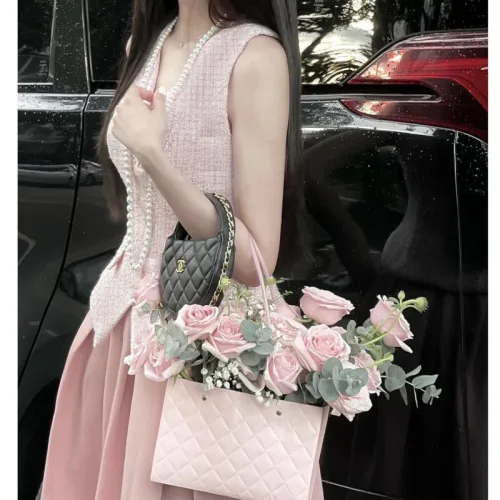 Sét áo vest bố + chân váy maxi dài