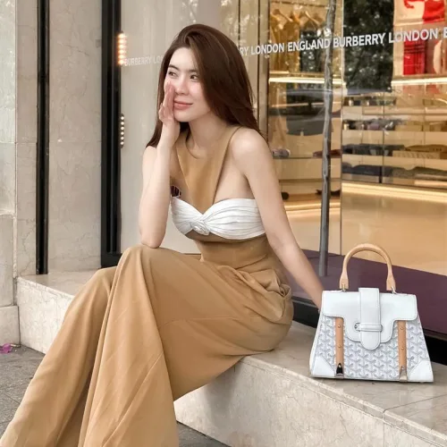 Sét áo xoắn ngực hoa + quần suông xếp ly maxi dài