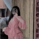 Sét beach áo + áo ống + chân váy xếp li