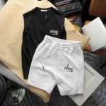 Set Bộ Nam Áo Ba Lỗ Phối Quần Short Thun In Logo Chữ Chicago