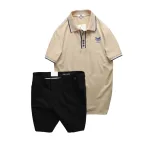 Set Bộ Nam - Áo Thun Nam Pack Horse Polo Cổ Bẻ In Logo Chữ Prefect Và Quần Short Kaki Co Giãn Phối Nút Cao Cấp (Có Size 36)