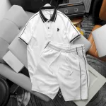 Set Bộ Nam Quần Short Áo Tay Ngắn thuê logo