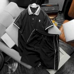 Set Bộ Nam Quần Short Áo Tay Ngắn thuê logo