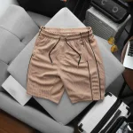 Set Bộ Nam - Quần Short Nam Phối Sọc 2 Bên Và Áo Thun Nam Cổ Tròn Phối Sọc Thêu Chữ Packhorse Trước Ngực (Size Từ M Đến XXL)