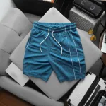 Set Bộ Nam - Quần Short Nam Phối Sọc 2 Bên Và Áo Thun Nam Cổ Tròn Phối Sọc Thêu Chữ Packhorse Trước Ngực (Size Từ M Đến XXL)