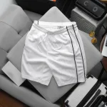 Set Bộ Nam - Quần Short Nam Phối Sọc 2 Bên Và Áo Thun Nam Cổ Tròn Phối Sọc Thêu Chữ Packhorse Trước Ngực (Size Từ M Đến XXL)