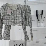 Sét crop dạ chocker hoa cổ + short đen
