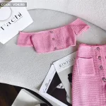 Sét crop dạ hồng rớt tay + quần suông