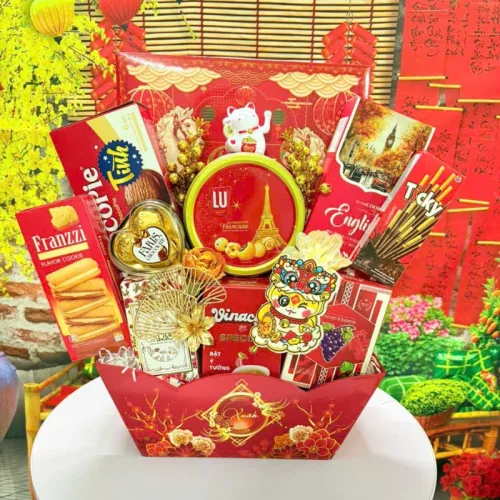 Set Giỏ Quà Tết Sang Trọng – Quà Biếu & Trang Trí Tết Cho Công Ty