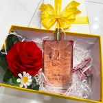 Set Hộp Quà Tặng Chữ Nhật Lớn Nước Hoa Nữ Charme Roisy 100ml - Hộp Hoa Rơm Nhiều Màu