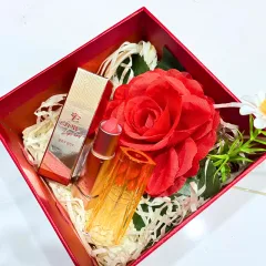 Set Hộp Quà Tặng Son Dưỡng Ẩm Môi Hàn Quốc Embisu Glowp Lip Tint - Hộp Hoa Rơm Nhiều Màu