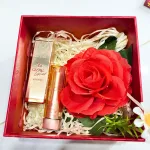 Set Hộp Quà Tặng Son Dưỡng Ẩm Môi Hàn Quốc Embisu Glowp Lip Tint - Hộp Hoa Rơm Nhiều Màu