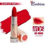 Set Hộp Quà Tặng Son Dưỡng Ẩm Môi Hàn Quốc Embisu Glowp Lip Tint - Hộp Hoa Rơm Nhiều Màu
