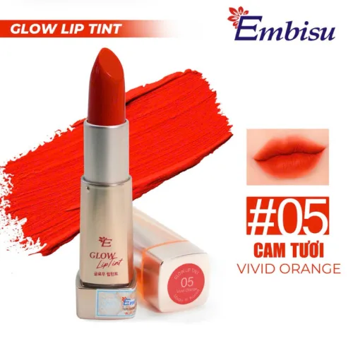 Set Hộp Quà Tặng Son Dưỡng Ẩm Môi Hàn Quốc Embisu Glowp Lip Tint - Hộp Hoa Rơm Nhiều Màu