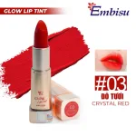 Set Hộp Quà Tặng Son Dưỡng Ẩm Môi Hàn Quốc Embisu Glowp Lip Tint - Hộp Hoa Rơm Nhiều Màu