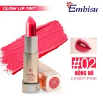 Set Hộp Quà Tặng Son Dưỡng Ẩm Môi Hàn Quốc Embisu Glowp Lip Tint - Hộp Hoa Rơm Nhiều Màu