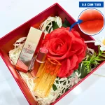 Set Hộp Quà Tặng Son Dưỡng Ẩm Môi Hàn Quốc Embisu Glowp Lip Tint - Hộp Hoa Rơm Nhiều Màu