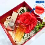 Set Hộp Quà Tặng Son Dưỡng Ẩm Môi Hàn Quốc Embisu Glowp Lip Tint - Hộp Hoa Rơm Nhiều Màu