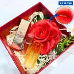 Set Hộp Quà Tặng Son Dưỡng Ẩm Môi Hàn Quốc Embisu Glowp Lip Tint - Hộp Hoa Rơm Nhiều Màu