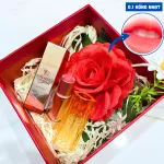 Set Hộp Quà Tặng Son Dưỡng Ẩm Môi Hàn Quốc Embisu Glowp Lip Tint - Hộp Hoa Rơm Nhiều Màu