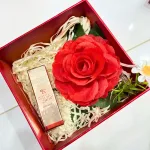 Set Hộp Quà Tặng Son Dưỡng Ẩm Môi Hàn Quốc Embisu Glowp Lip Tint - Hộp Hoa Rơm Nhiều Màu