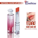 Set Hộp Quà Tặng Son Dưỡng Ẩm Môi Hàn Quốc Embisu Natural Glow Lip Balm - Hộp Hoa Rơm Nhiều Màu