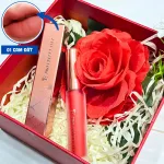 Set Hộp Quà Tặng Son Môi Kem Nhung Lì Hàn Quốc Embisu Pro Vel Tint 10 Màu - Hộp Hoa Rơm Nhiều Màu