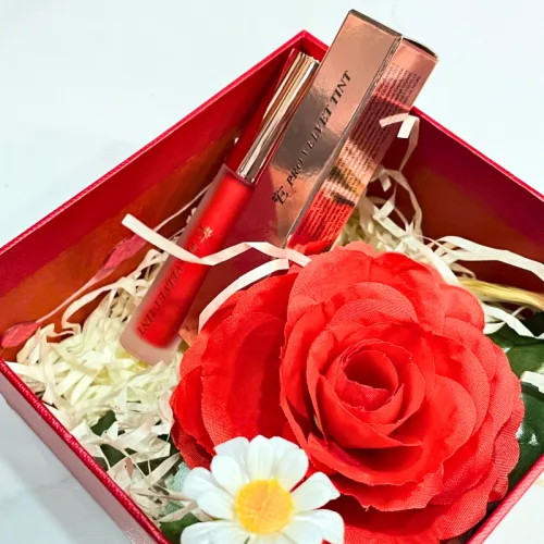 Set Hộp Quà Tặng Son Môi Kem Nhung Lì Hàn Quốc Embisu Pro Vel Tint 10 Màu - Hộp Hoa Rơm Nhiều Màu
