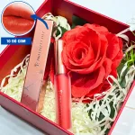 Set Hộp Quà Tặng Son Môi Kem Nhung Lì Hàn Quốc Embisu Pro Vel Tint 10 Màu - Hộp Hoa Rơm Nhiều Màu