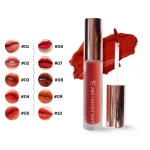 Set Hộp Quà Tặng Son Môi Kem Nhung Lì Hàn Quốc Embisu Pro Vel Tint 10 Màu - Hộp Hoa Rơm Nhiều Màu