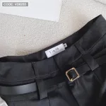 Sét khoác td logo + sơ mi trắng + cavat+ chân váy midi xếp ly có nịt