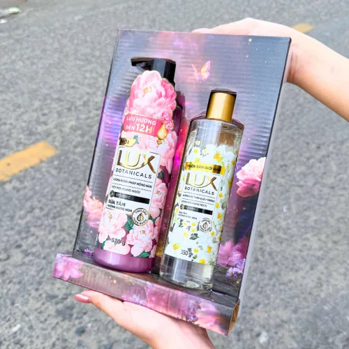 Set Quà Sữa Tắm Hương Nước Hoa LUX Botanicals Hoa Hồng Pháp