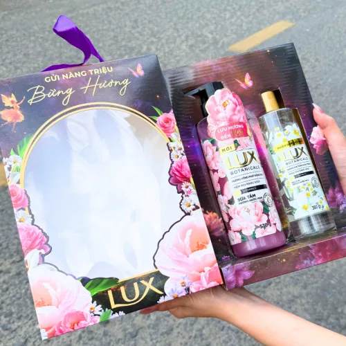 Set Quà Sữa Tắm Hương Nước Hoa LUX Botanicals Hoa Hồng Pháp