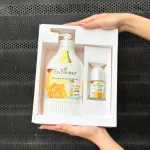 Set Quà Tặng Cao Cấp Enchanteur Deluxe Hương Nước Hoa Pháp + Lăn Khử Mùi (Set Màu Vàng)