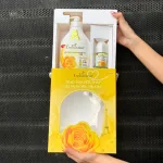 Set Quà Tặng Cao Cấp Enchanteur Deluxe Hương Nước Hoa Pháp + Lăn Khử Mùi (Set Màu Vàng)