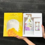 Set Quà Tặng Cao Cấp Enchanteur Deluxe Sensation Hương Nước Hoa Pháp + Lăn Khử Mùi (Set Màu Tím)