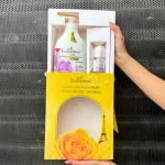 Set Quà Tặng Cao Cấp Enchanteur Deluxe Sensation Hương Nước Hoa Pháp + Lăn Khử Mùi (Set Màu Tím)