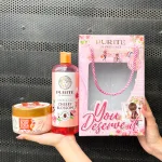 Set Quà Tặng Purité De Prôvence Gồm Sữa Tắm & Tẩy Tế Bào Chết Body Hương Hoa Anh Đào