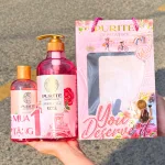 Set Quà Tặng Sữa Tắm Purité Hương Hoa Hồng Rose 850ml + Sữa Tắm Purité Hương Anh Đào Cherry Blossoms 250ml
