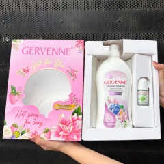 Set Quà Tặng Sữa Tắm Trắng Da Hương Nước Hoa Gervenne & Lăn Khử Mùi Gervenne