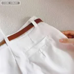 Sét sơ mi trắng 4 món khoác sơ mi kèm áo ba lỗ short